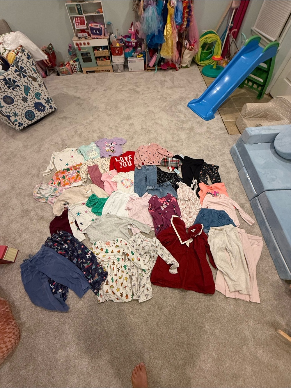 H&M Girls Pajama Mix — Red, Pink, Blue, White